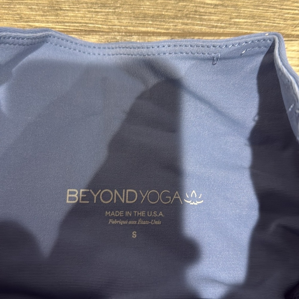 • Beyond Yoga • Women’s Alloy Ombré High-Waist Leggings Blue / Silver Small - Picture 4 of 5